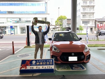 ☆★☆　F様 スイフトスポーツご納車です！　☆★☆
